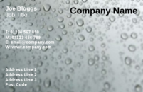 An grey background business card template with bubbles.
