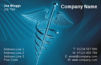 A smart business card design often in the medical profession