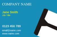 The image of the wiper on these business card designs will let your customers know that you are in the cleaning trade.