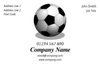 A perfect business card design for a football coach that speaks for itself!