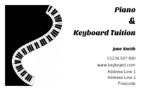 Music teachers will find this business card template interesting.