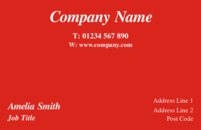 Red business card templates.