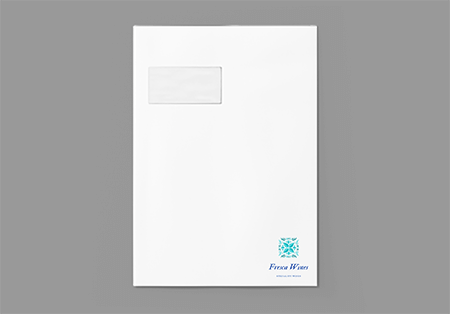 Professionally printed C4 envelopes