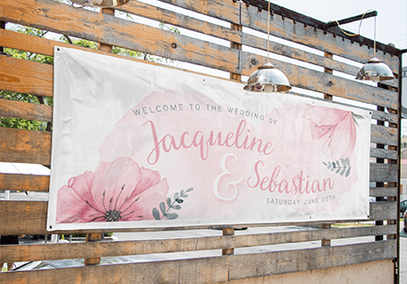 Professionally Printed Wedding Banners