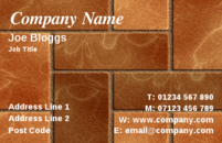 Driveway specialists often use this business card design