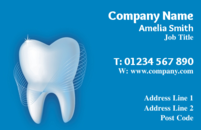 A simple business card design for dentists