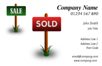 Business card templates for the real estate, property industry.
