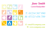 Business card template for teachers.