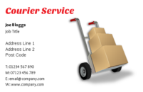 Couriers and house movers often use this business card design as it contains parcels