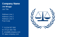 A nice set of scales on these business card templates, make these business cards suitable for Legal professionals, including solicitors, barristers and legal aid workers.