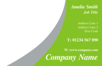 An environmentally friendly simple business card template can be used by anyone.