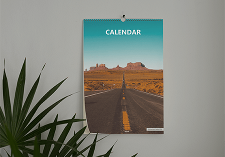 Professionally printed A4 Wall Calendars