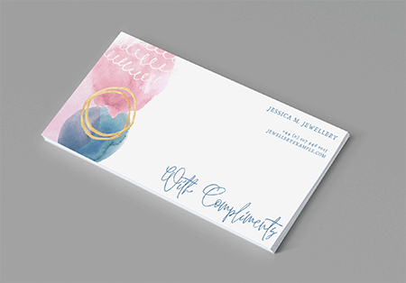 Buy professionally printed compliment slips on 120gsm Matt