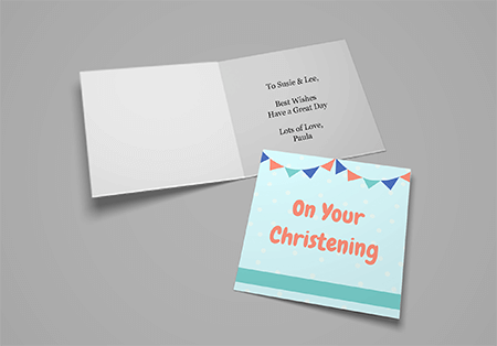 Professionally printed DL greeting cards