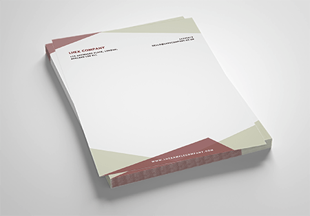 Order laser safe, litho printed letterheads on luxury 120gsm Matt