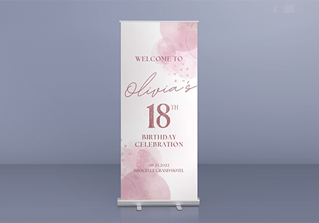 Professionally Printed Pull Up Banners